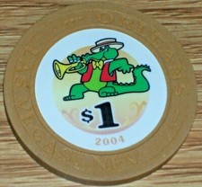 1 2004 EDITION GAMING CHIP FROM THE ORLEANS CASINO, LAS VEGAS