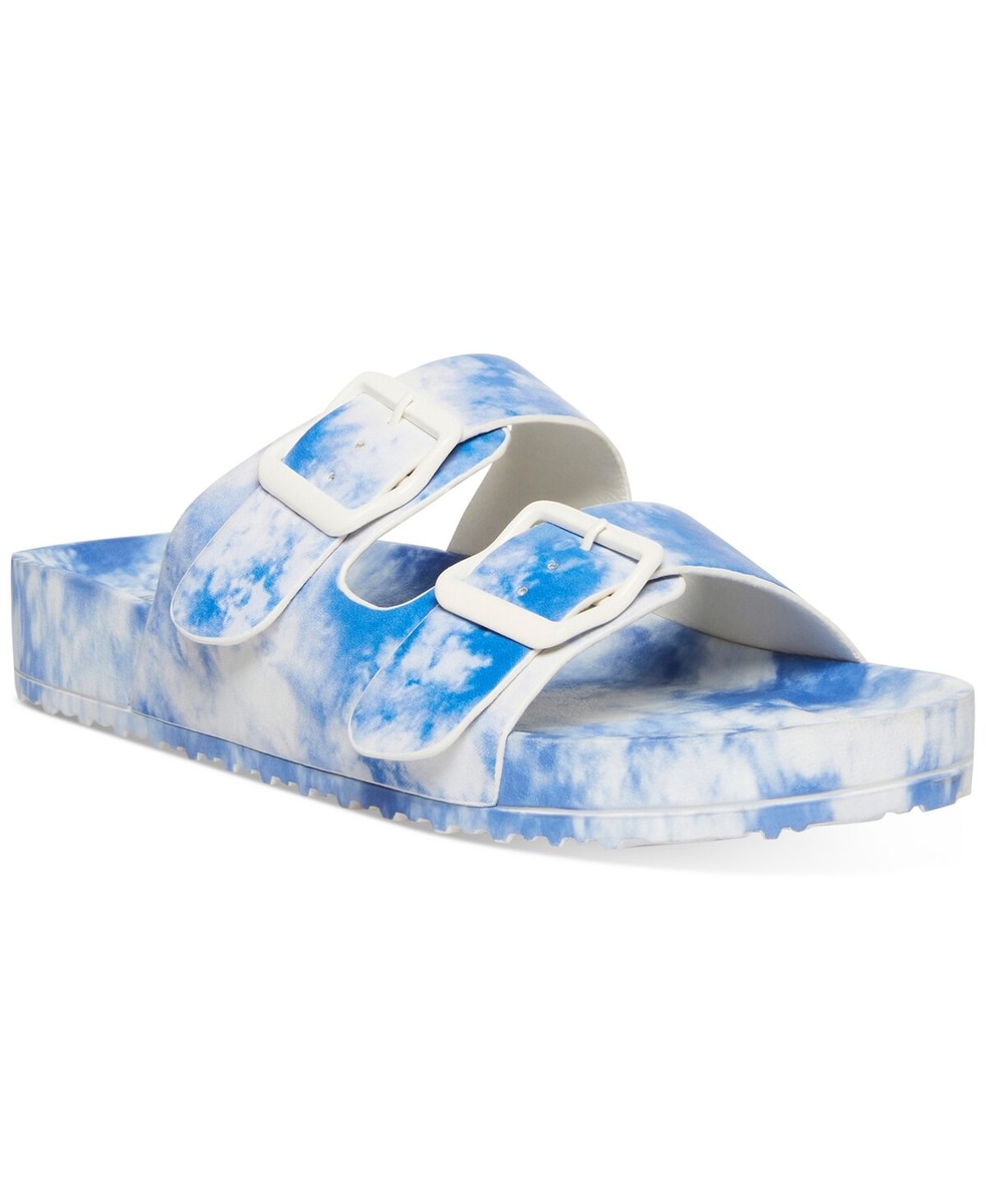 MADDEN GIRL Women's Teddy-T Footbed Slip-On Sandals Plush Quilted NIB