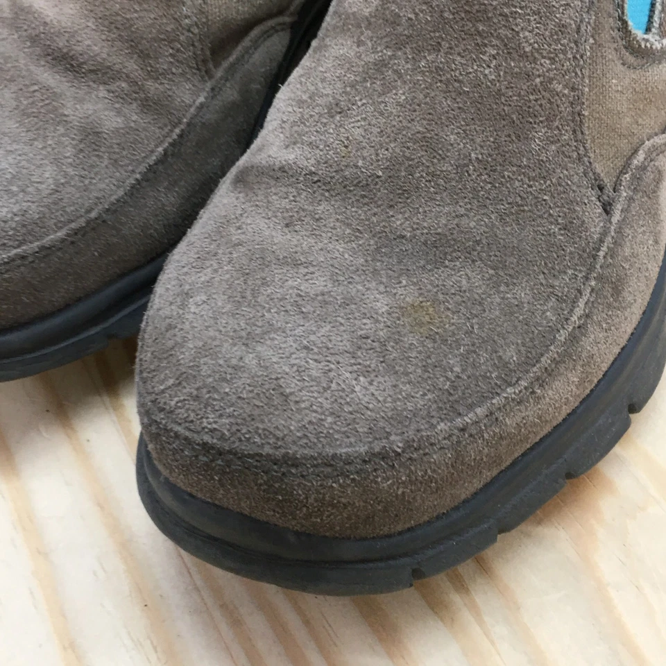 Hytest Zapatos Mujer 6 W Negro Sin Cordones Mocasín de Seguridad K17302 Gris Gamuza Cuero Foto 4 de 4