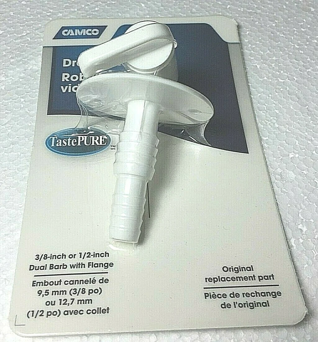 Valterra A012025VP RV Fresh Water Tank Drain Valve Barbed, 57 OFF