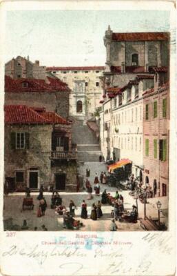 Carte Postale Ancienne – Ragusa, Chiesa Dei Gesuiti Et Ospedale Militare – Croatie
