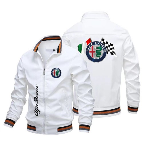 Giacca sportiva leggera primaverile con logo Alfa Romeo - Foto 28 di 47