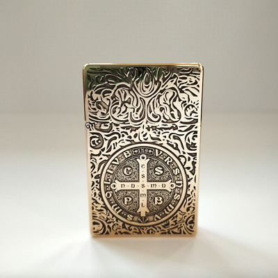 Zorro ZL8 Constantine Brass Lighter - Ultra-Thin Case & Heavy Duty
