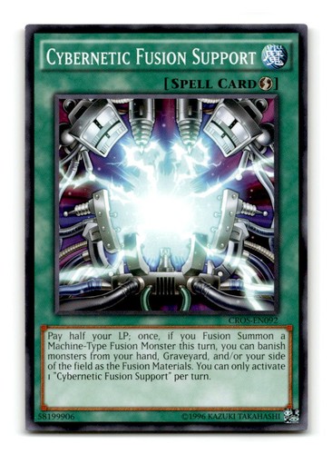 Yugioh Spell Card Cybernetic Fusion Support CROS-EN092 1st Edition Common |  eBay
