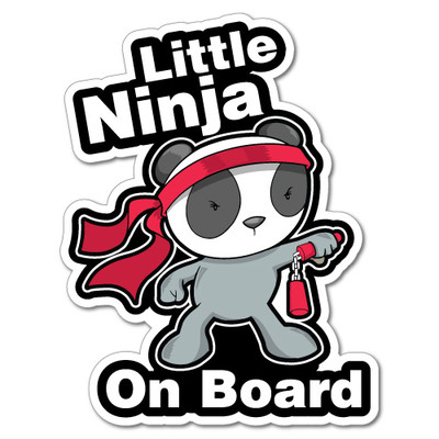 Relax I'm A Ninja, Baby Ninja On Board, Little Ninja On Board, Die Cut Vinyl Decal Sticker For Car Window Wall Jeep Bumper Truck, 9 Styles - Australia