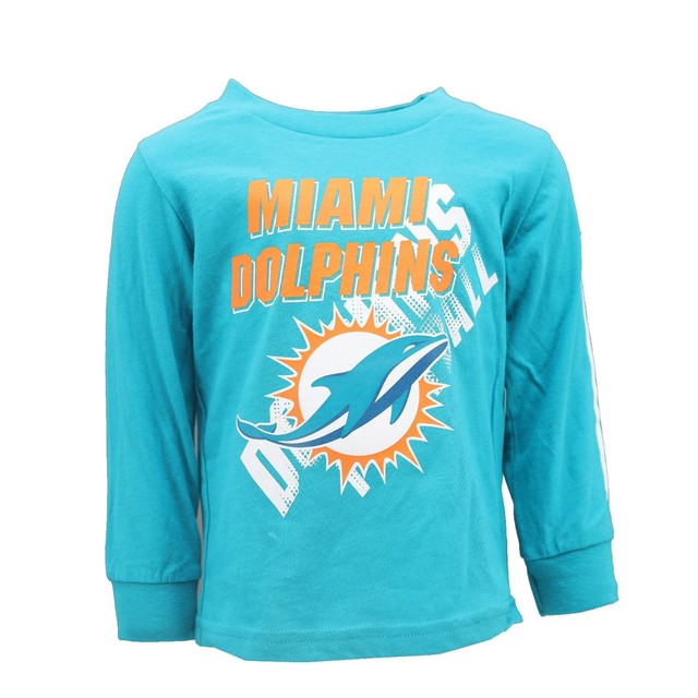 Miami Dolphins Official NFL Infant & Toddler Size Long Sleeve Shirt New