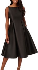 Brand New Mikado Fit  Flare Midi Dress Adrianna Papell MSRP 160