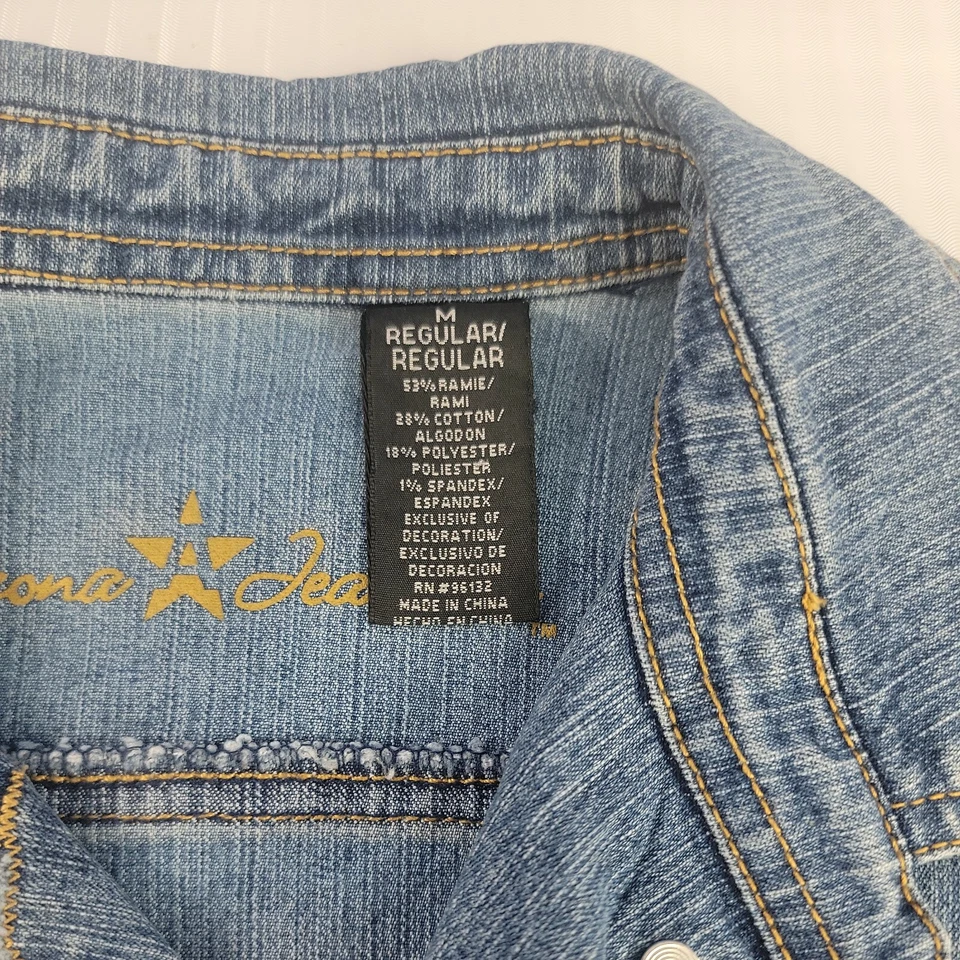 Arizona Jean Co. Chaqueta de jean mediana con botones para niñas Foto 4 de 4