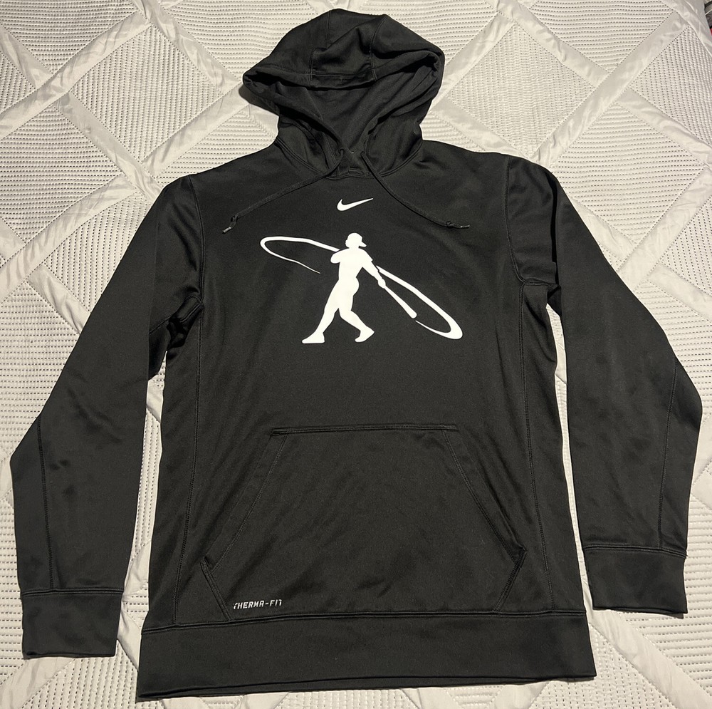 Nike Therma-Fit Baseball Swingman Pullover Hoodie for Men in Black Medium Size