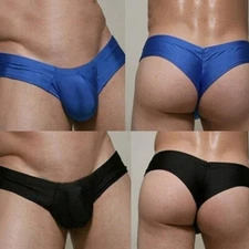 U Convex Pouch Spandex Men's Panties Bikini G-String Thong Jocks Boxer Brief