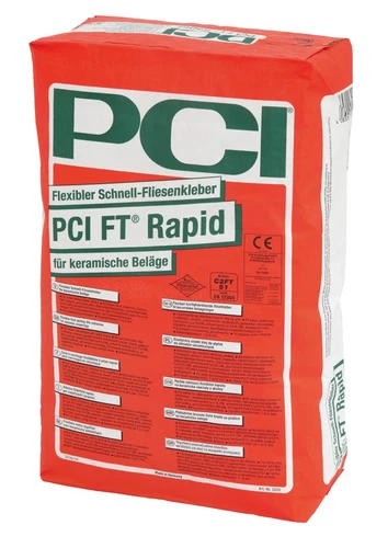 PCI FT Rapid 25 kg Schnell-Kleber Fliesen-Kleber Verlegung auf Heizestrich