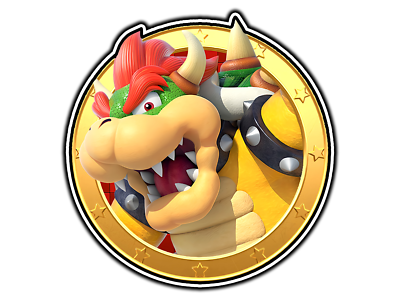 #ad #ad #1814 Bowser Icon Mario Party Mushroom Kingdom Waterproof Vinyl Sticker Car $6.60