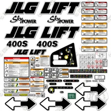 Fits JLG 400S Decal Kit Boom Lift Sky Power Sticker Set - 7 Year 3M Vinyl! 
