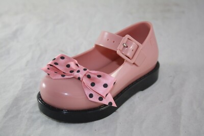 32440 MINI MELISSA MAGGIE BOW BB ME 50837 BLACK/PINK SHOE
