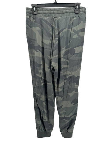 Splendid Women's Green Camo Drawstring Waist Jogger Pants Size Small - Picture 2 of 4