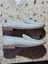 Marc Joseph New York Girls Leather Loafer Size 1.5 Driver Gold Star