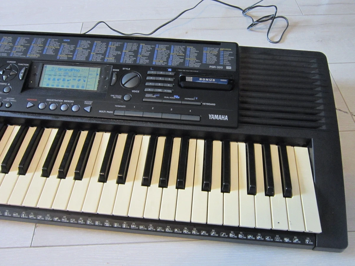 Vintage Yamaha PSR 320 61 Key MIDI Keyboard eBay