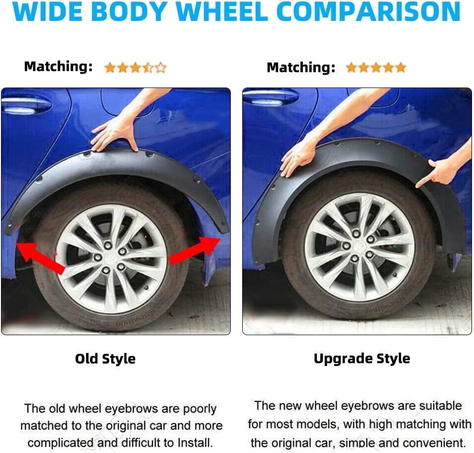 Kit de arcos de rueda de carrocería ancha para guardabarros de coche de 890 mm para Mazda B1600 B2200 B2500 Foto 3 de 4