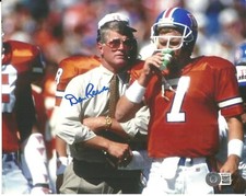Dan Reeves Signed Auto 8x10 Photo BAS Sticker Denver Broncos NFL Football