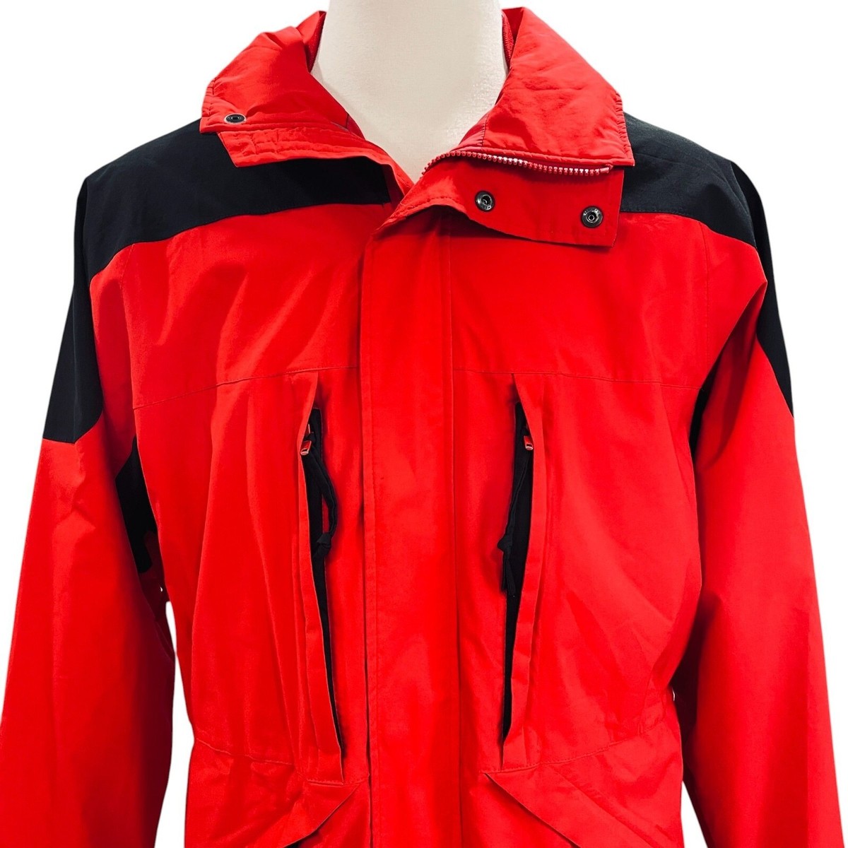 old EMS Gore-Tex レッド　マウンテンパーカー　古着　y2k VTG EMS Red Black GTX Hooded Jacket Large Outdoor Hiking
