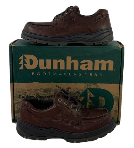 9500BR Leather Lace Up Work Shoes Brown 