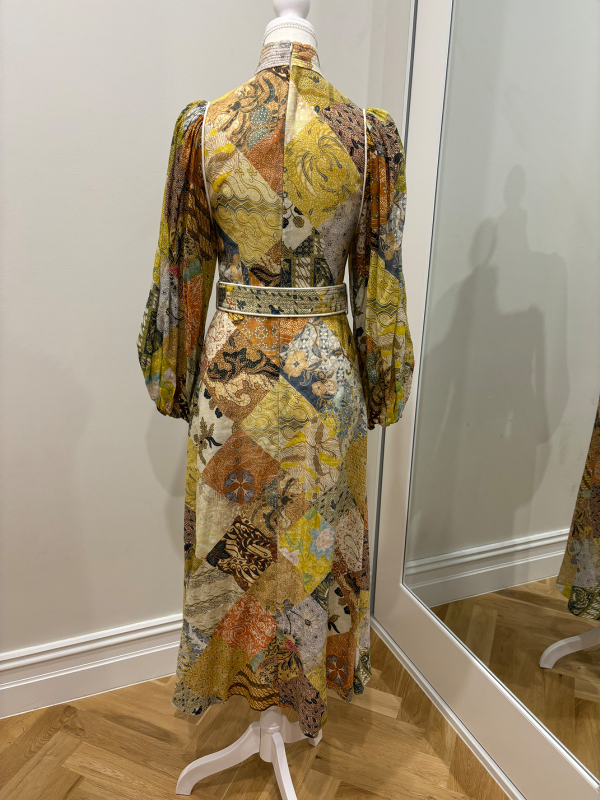 ZIMMERMANN BRIGHTSIDE PATCHWORK LINEN DRESS. Size… - image 6