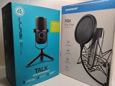 Podcast Streamer Social Media Influencer Microphone  JLab w/Samson Pop Filter