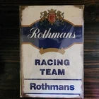 Tin Metal Sign Plaque Vintage Style ROTHMANS RACING TEAM 12x8