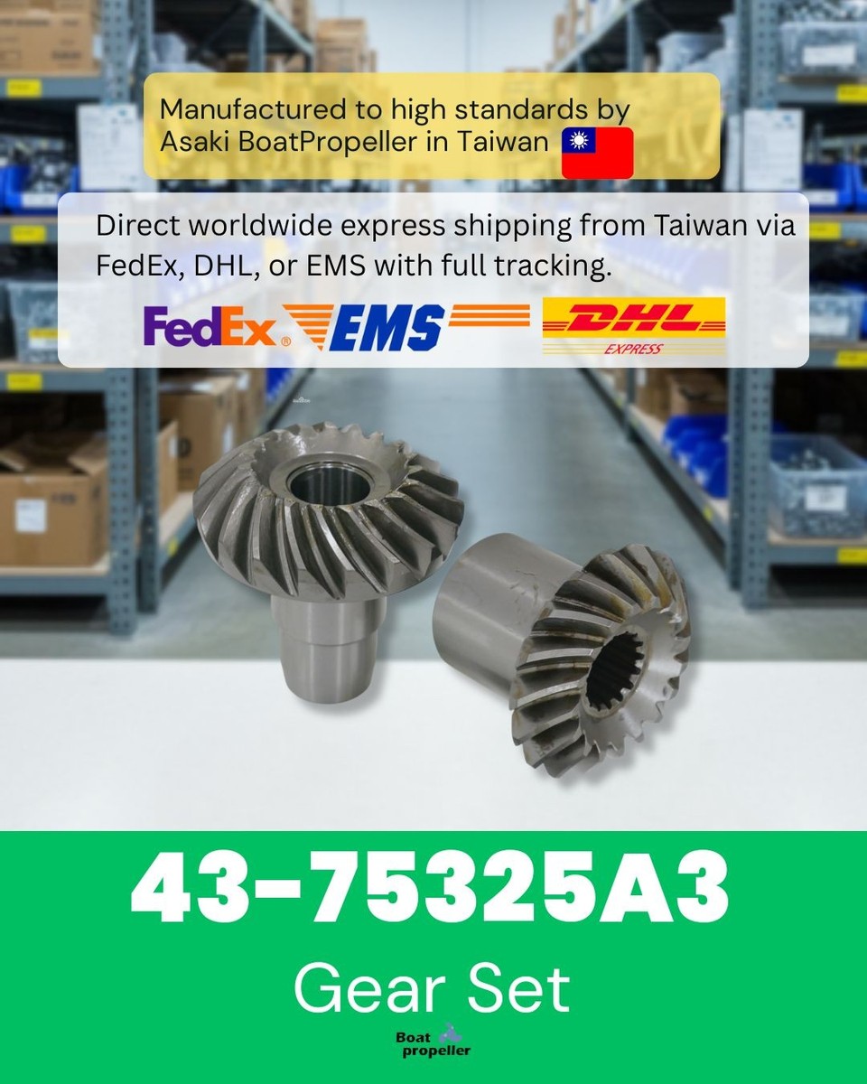 Upper Gear Set 43-75325A3,18-2204 1.84:1 For MERCURY MERCRUISER