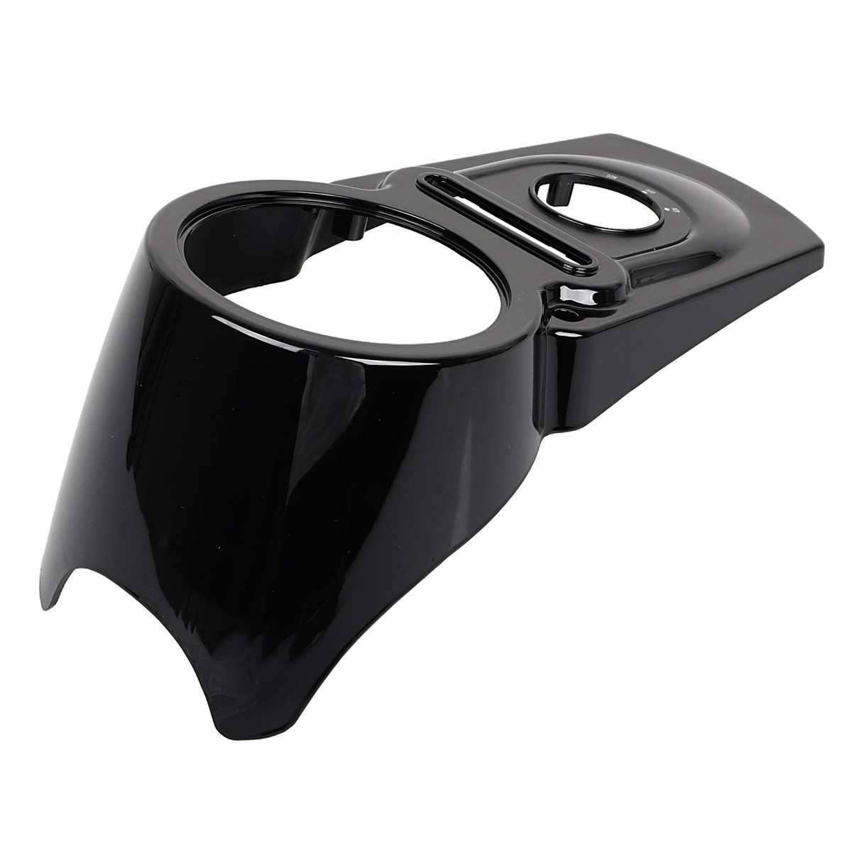 Gloss Black ABS Fuel Tank Dash Console For Harley Dyna Super Glide