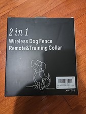 2in1 Wireless Dog Fence - Electric Dog Fence with Remote Shock Training Collar,