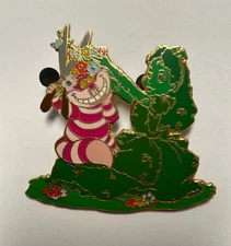 Disney Auctions Cheshire Cat Alice in Wonderland Topiary Pin LE 100 HTF Rare