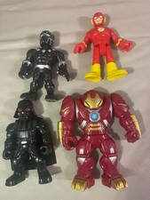 Marvel DC Star Wars Action Figures Bundle 10–12” Iron Man Hulkbuster Flash Black