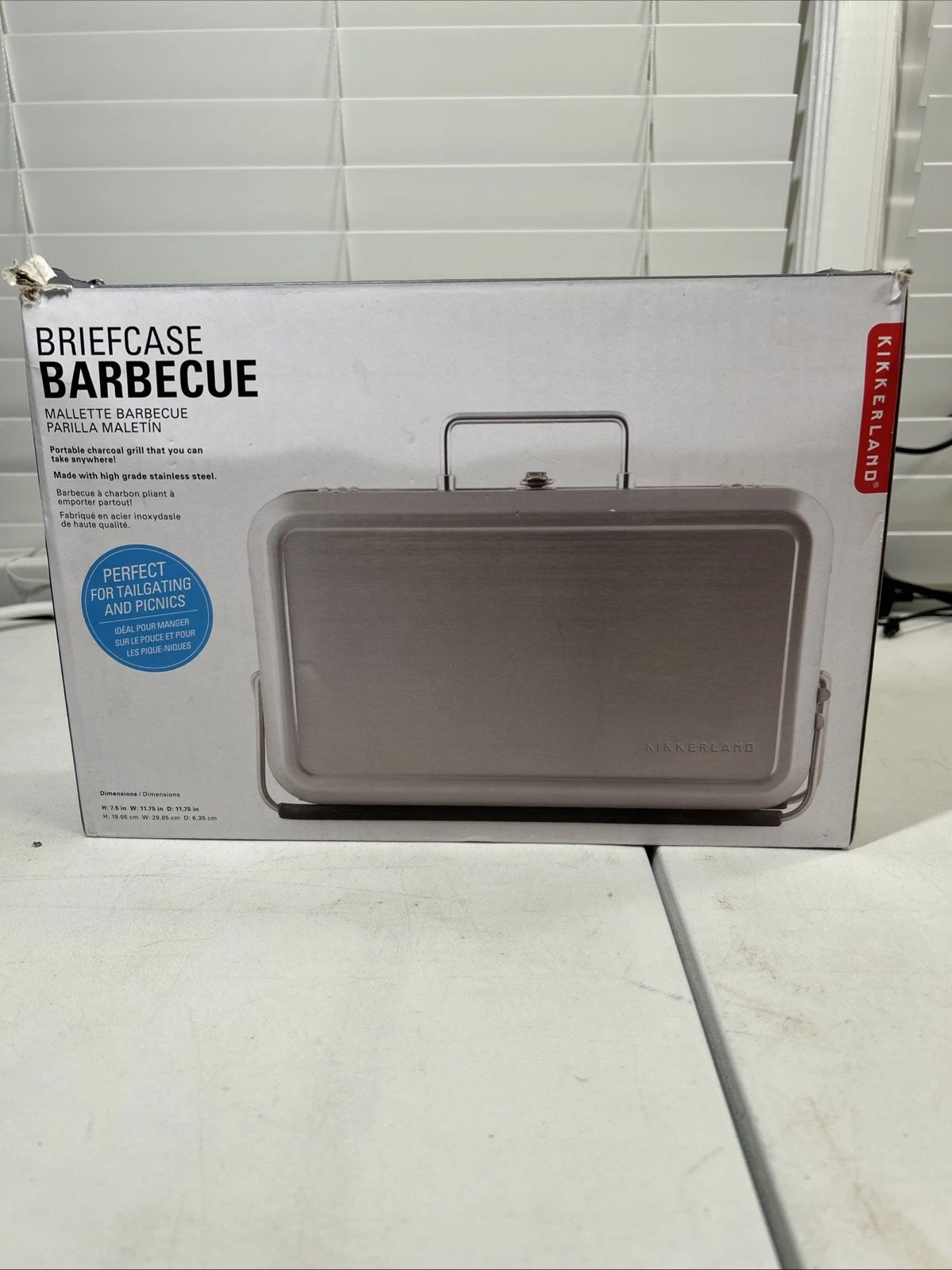 Kikkerland BBQ Portable BBQ Suitcase, mini briefcase portable charcoal grill
Opens in a new window o