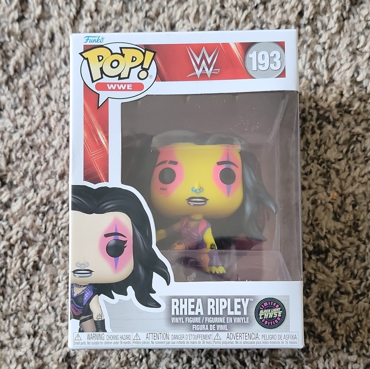 Funko Pop! WWE Rhea Ripley Black-Light Chase Limited Edition Vinyl