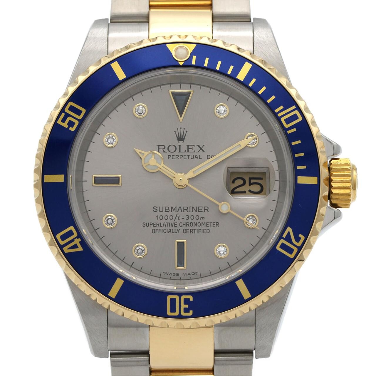 Authentic Rolex Submariner Date 16613SG SSxYG Mechanical Automatic D-serial ...