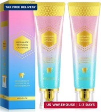 Niacinamide Whitening Toothpaste 2Pcs, Niacinamide Intensive Toothpaste, Fresh B