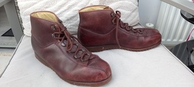 Vintage Raichle Brown Leather Hiking Mountaring Boots UK8 /EU42 Made Switzerland