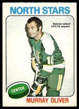 1975-76 O-Pee-Chee VTG OPC Hockey Murray Oliver Minnesota North Stars #335