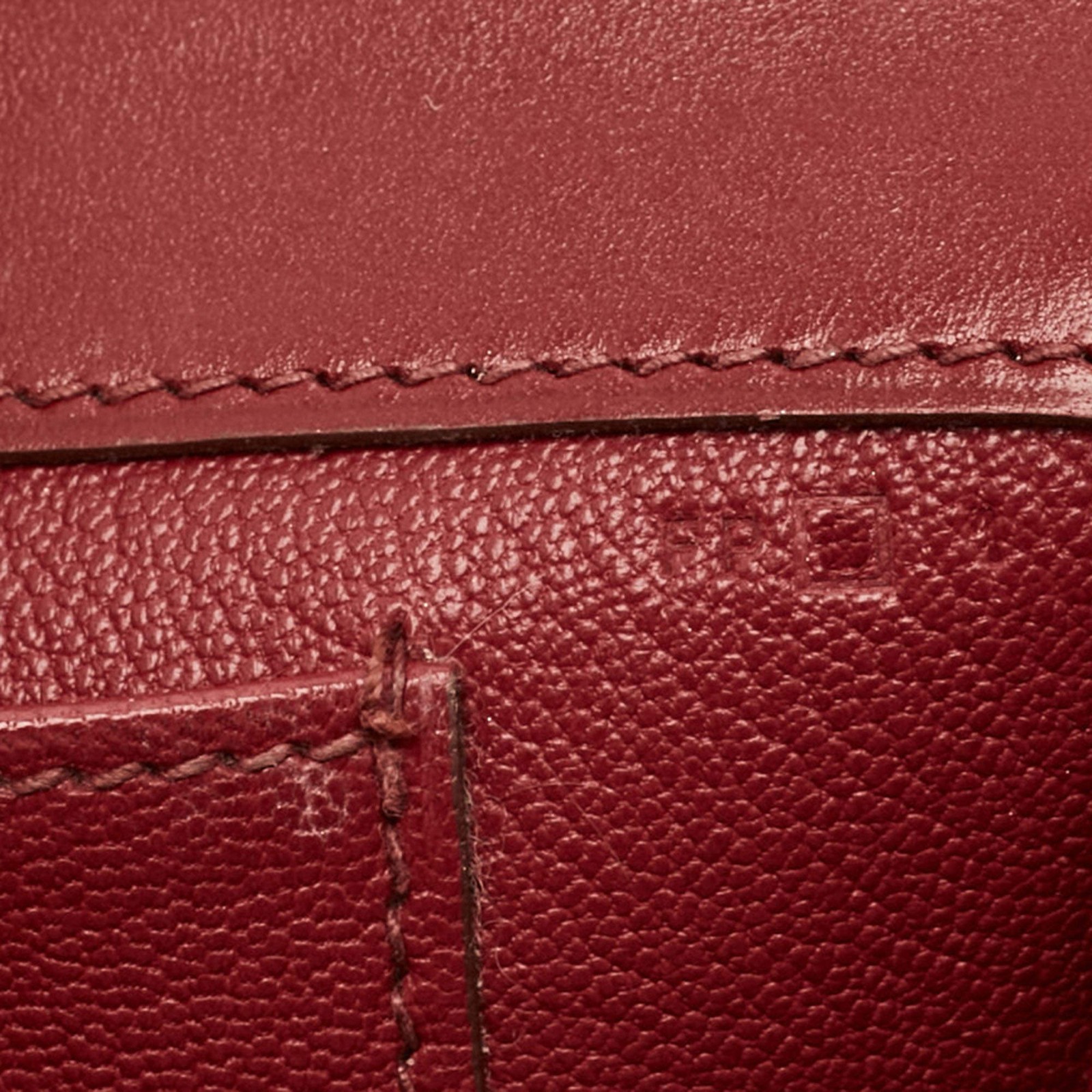 Hermes Medor 23 Ruby Swift Leather Clutch — image 13