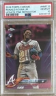 Ronald Acuna Jr 2018 Topps Chrome Update Pink Refractor RC HMT25 PSA Gem Mint 10