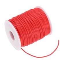 54.7 Yards Hollow Pipe Tubing Rubber Cord Knitting Barber Cord, Red