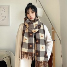 Luxury Women Winter Cashmere Scarf Warm Pashmina Shawl Long Tassel Wrap