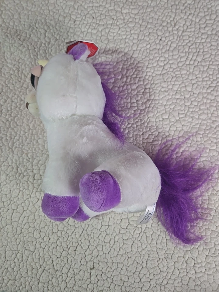 Feisty Pets Glenda Glitterpoop Unicornio con Toothy Frown 8 pulgadas Peluche-con Etiquetas Foto 4 de 4