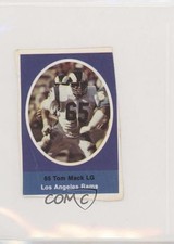 1972 Sunoco NFL Action Player Stamps Tom Mack HOF 0l2