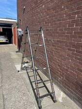 2.6M 3.2M 3.8M 4M 5M Steel Folding Telescopic Extendable Ladder Ladders Workshop