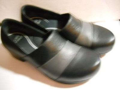 DANSKO Tenley 2 Tone Leather Heel Clogs Size 39