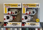 Funko Pop! Vinyl: Games - Cuphead #310 Common & Chase Vaulted Lot of 2!