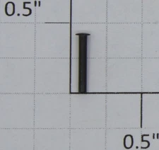 Lionel TC-23 .059" x .045" Black Coupler Knuckle Rivet (5)