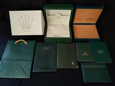 No Watch, Empty Box, Original Wave Medium Rolex watch box, Papers set-f1108-1